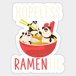 Kawaii Panda Japanese Ramen Noodles Sticker